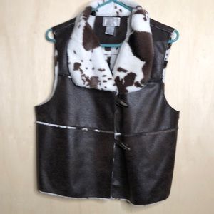 Alberto Makali Brown and White Vest